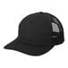 A black Port Authority trucker cap with a mesh back.