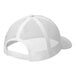 A white Sport-Tek trucker cap with mesh on the front.