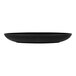 A black rectangular Elite Global Solutions melamine plate.