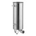 An Avantco stainless steel canister for sausage stuffers with a metal pipe.