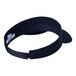 A navy visor with a white band.