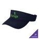 A navy visor with green text that says "Forge"