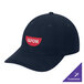 A navy Port & Company dad cap with a red logo on the front.