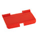 A red plastic seat for Regency red grocery carts.