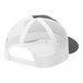 A white and grey Sport-Tek trucker cap with mesh back.