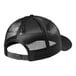 A black New Era trucker cap with a mesh back.