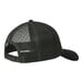 A black Port Authority trucker cap with a mesh back.