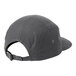 A deep smoke gray Port Authority 7-panel cap with a strap.