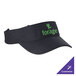 A graphite visor with green text that says "Forge"