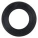 A black rubber washer with a white circle.