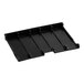 A black plastic tray with four compartments.