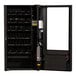 A black Selectivend snack vending machine with many compartments.