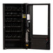 A black Selectivend vending machine with many compartments.