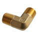 A gold brass elbow connector for Estella Caffe coffee machines.