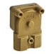 A gold brass Estella Caffe flowmeter doser with holes.