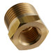 A close-up of a brass Estella Caffe threaded nut.