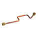 A copper heat exchanger return tube with brass fittings.