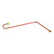 A long copper pipe with a brass nut.