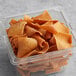 A plastic container of Issa's Restaurant Style Pita Chips.