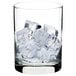 A glass of ice cubes from a Manitowoc Indigo NXT air cooled ice machine.