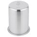 A Vollrath stainless steel canister with a lid.