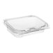 A case of Good Natured clear PLA multi-purpose containers with lids.