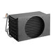 A black rectangular Avantco condenser coil with a round vent.