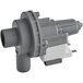 A grey plastic Noble Warewashing draining pump with a white cover.
