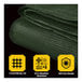 A green Core heavy-duty weatherproof polyethylene mesh tarp with reinforced edges.