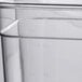 A set of clear Choice polycarbonate food pans.