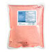 A Lavex plastic bag of pink foaming antibacterial hand soap with a label.
