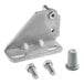 A MainStreet Equipment top left swing door hinge kit for refrigeration equipment with screws and nuts.