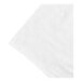 A close up of a white cloth with a folded edge.