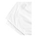 An Oxford Dormi Bene king size flat sheet in white folded up on a white surface.