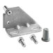 A MainStreet Equipment top swing door hinge kit metal bracket with screws.
