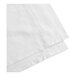A white cotton and polyester blend flat sheet in queen size.