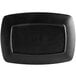 A black rectangular Elite Global Solutions Zen platter.