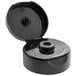 A black plastic container with a 38/400 round black lid.