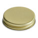 A 43/400 gold metal cap with a plastisol liner.