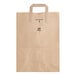 A Duro brown paper bag with flat handles.