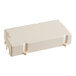 A white rectangular plastic lid with holes.