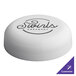 A white round lid with black text that reads "Swifts Creamery"