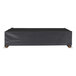 A black rectangular chaise lounge cover with a white border.