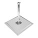 A California Umbrella galvanized steel base with a metal pole.