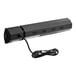 A black rectangular Boltic electric infrared heater with a cord attached.
