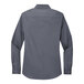 A Port Authority steel gray long sleeve dress shirt.