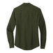 A back view of a Mercer+Mettle Townsend green long sleeve camp blouse.