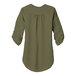 A back view of a women's olive green Port Authority blouse with short sleeves.
