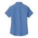 A Port Authority ultramarine blue short sleeve poplin dress shirt for women.