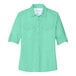 A Port Authority women's short sleeve shirt in bright seafoam green.